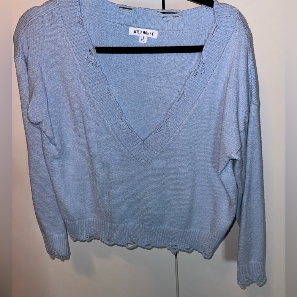 Wild Honey Light Blue Sweater (S)